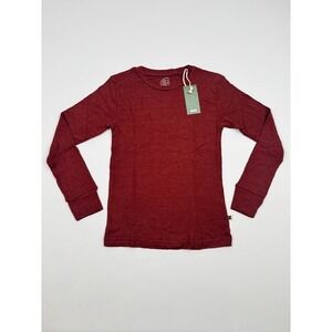 Nui Organics Merino Silk Crew Rust 10Y
